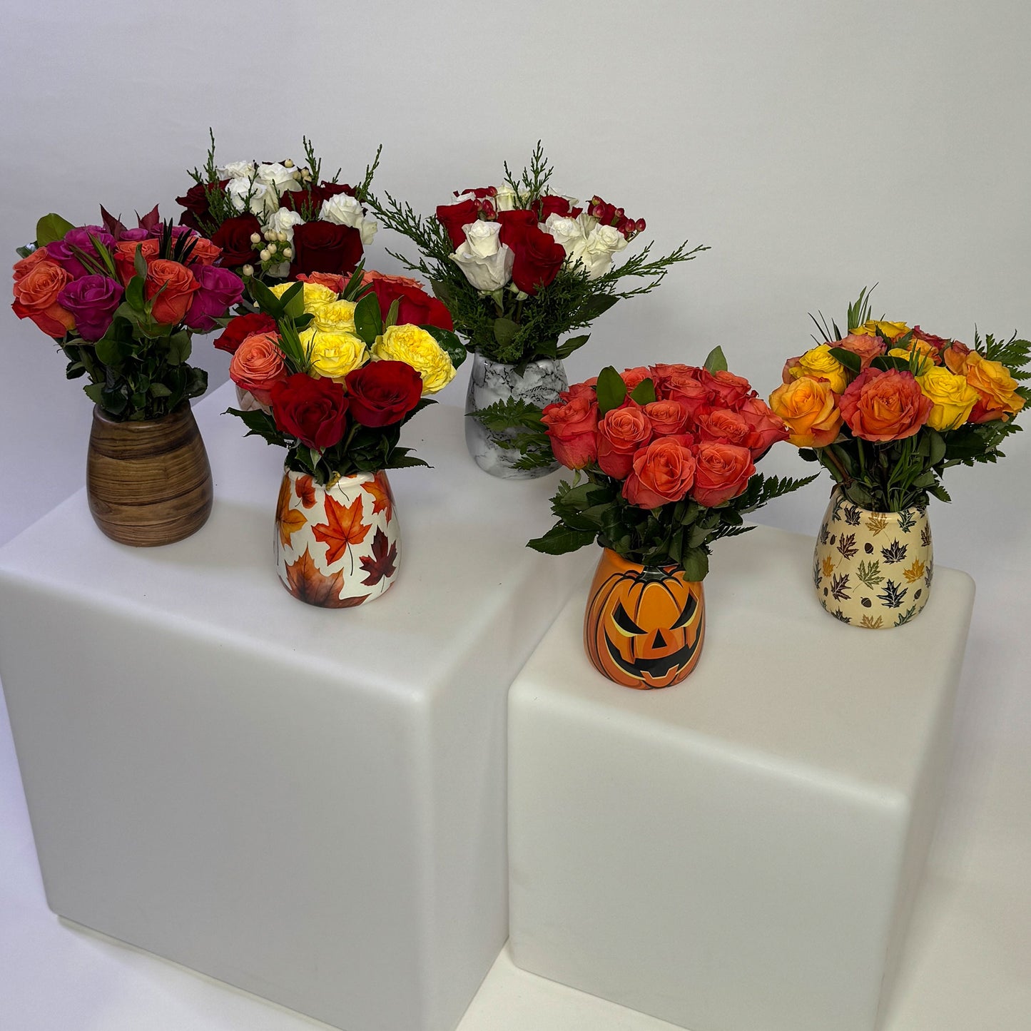 Fall Arrangements with EazyVases (Box of 6 Vases)