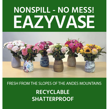 Assorted Spring Rose Arrangements with Non-Spill EazyVases (Box of 6)