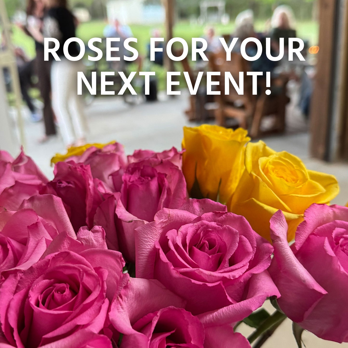 Event & Banquet Rose Arrangements with Large Non-Spill EazyVases (Box of 8)