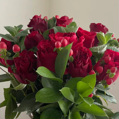 Exquisite Red Wine Rose Bouquet