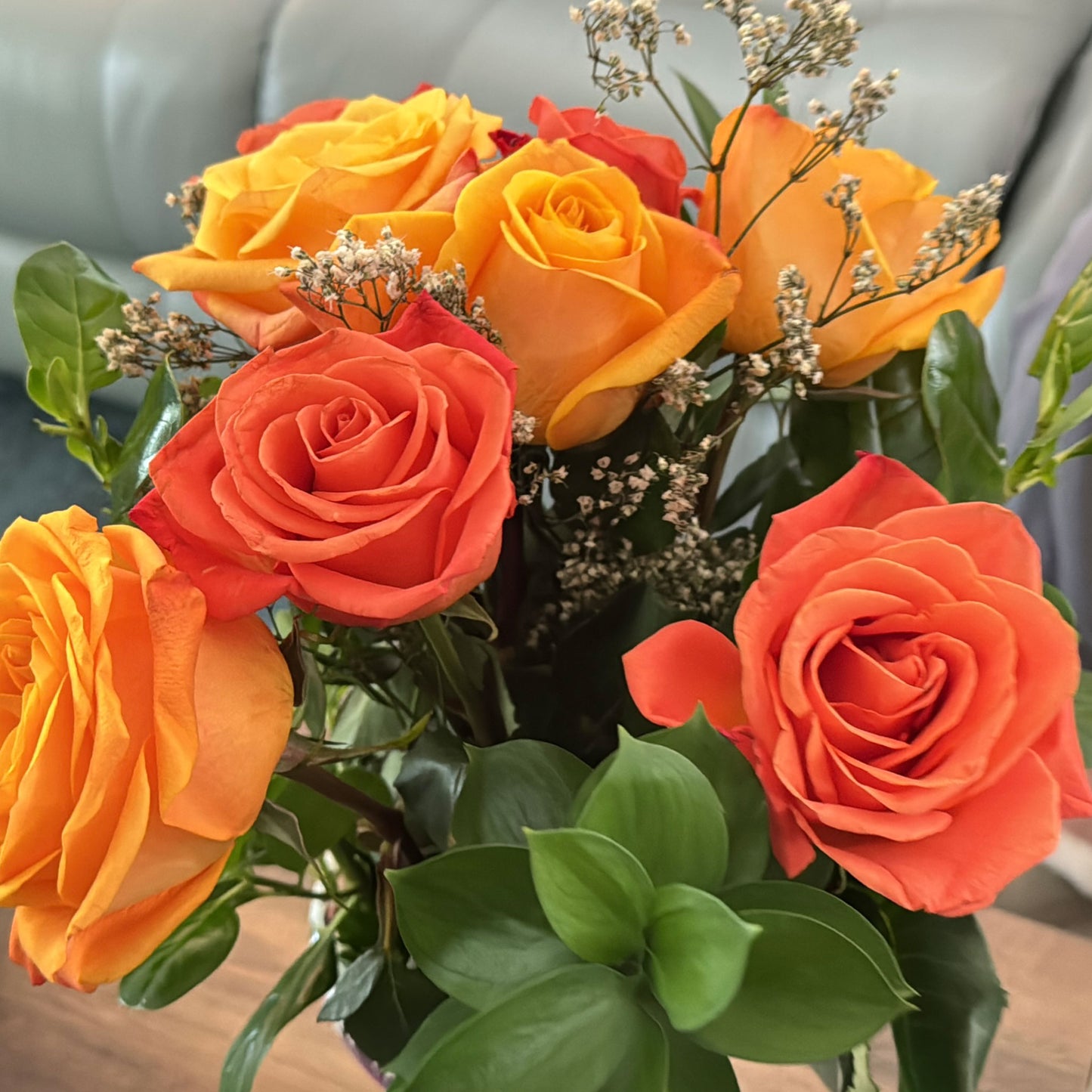 Mother's Day Rose Arrangements with Large Non-Spill EazyVases (Box of 8)