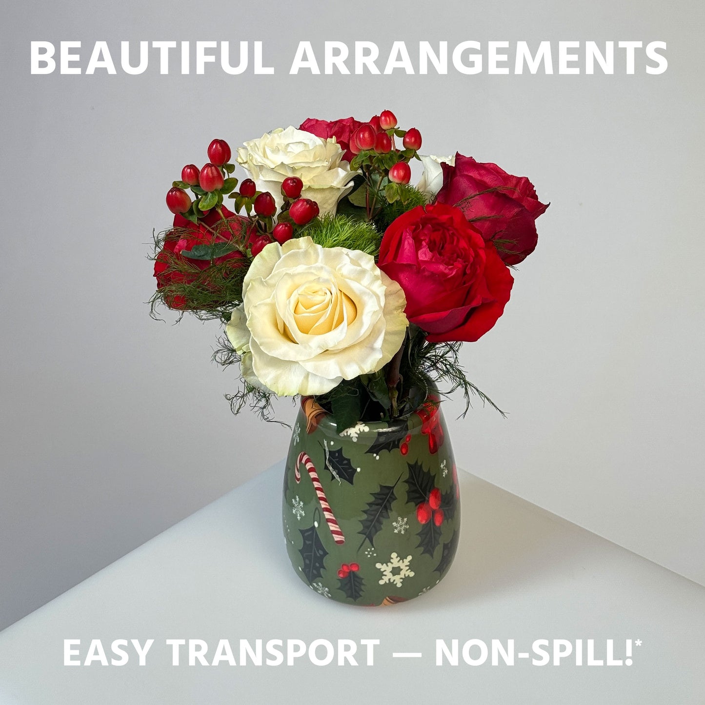 Christmas Non-Spill EazyVase Arrangements (Box of 6)