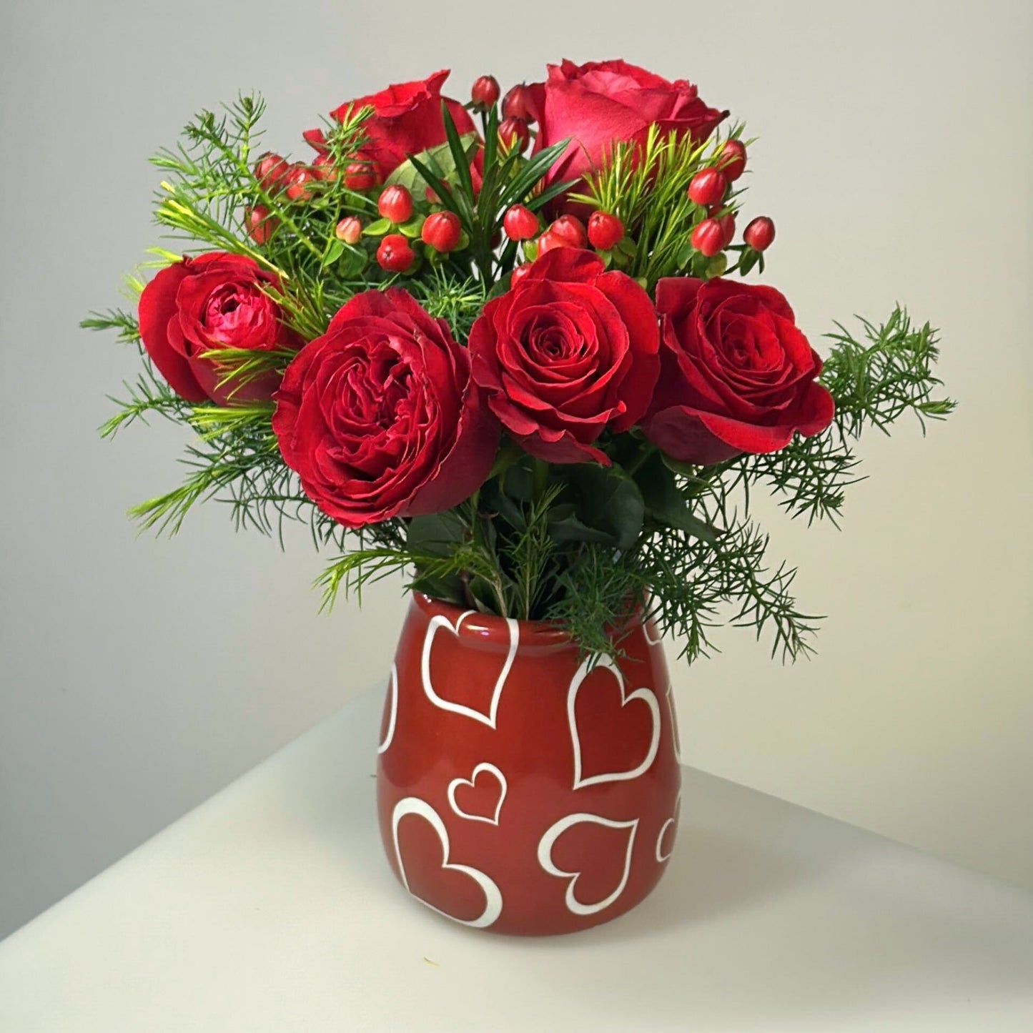 Valentines Non-Spill EazyVase Arrangements (Box of 6)