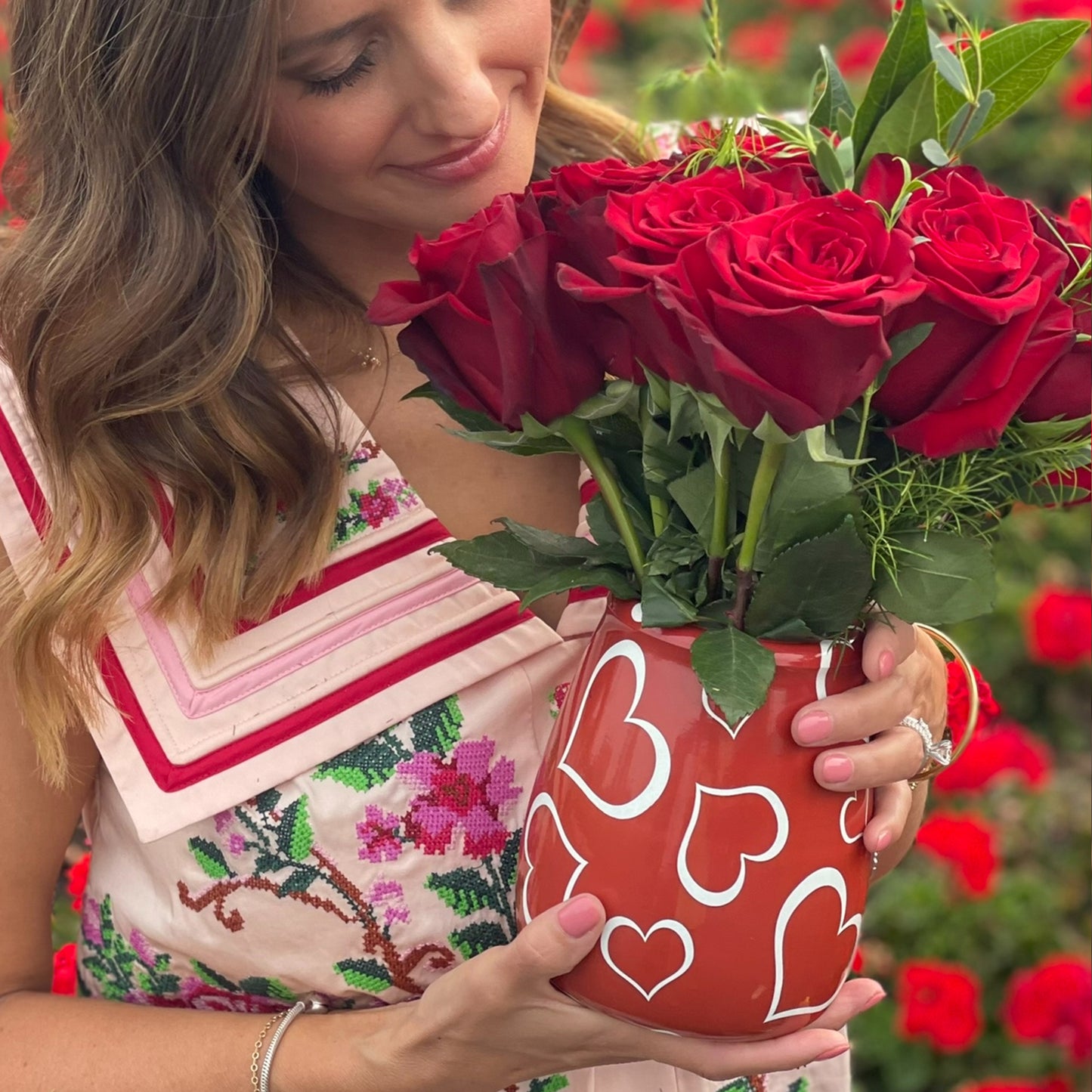 Valentines Non-Spill EazyVase Arrangements (Box of 6)